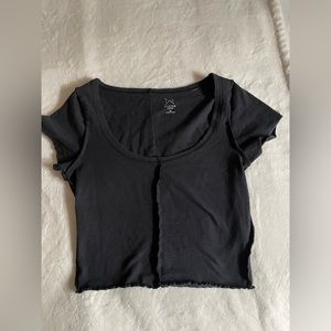 Black cropped red from pacsun